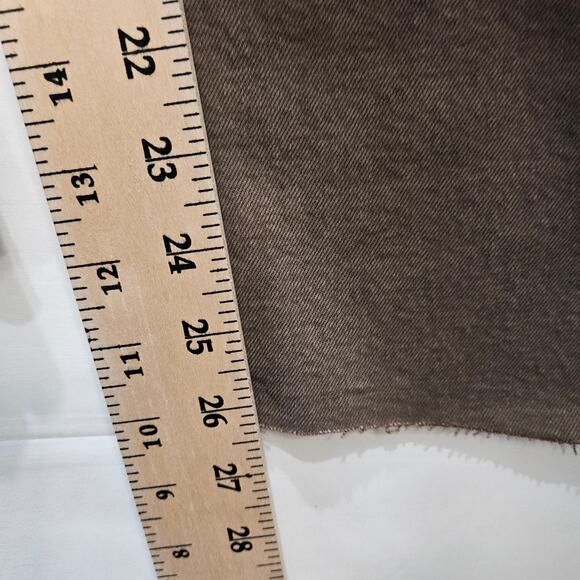 Re/Done Women's 70s Stove Pipe Crop Jeans Button Fly Raw Hem Brown Size 30 - Picture 11 of 12